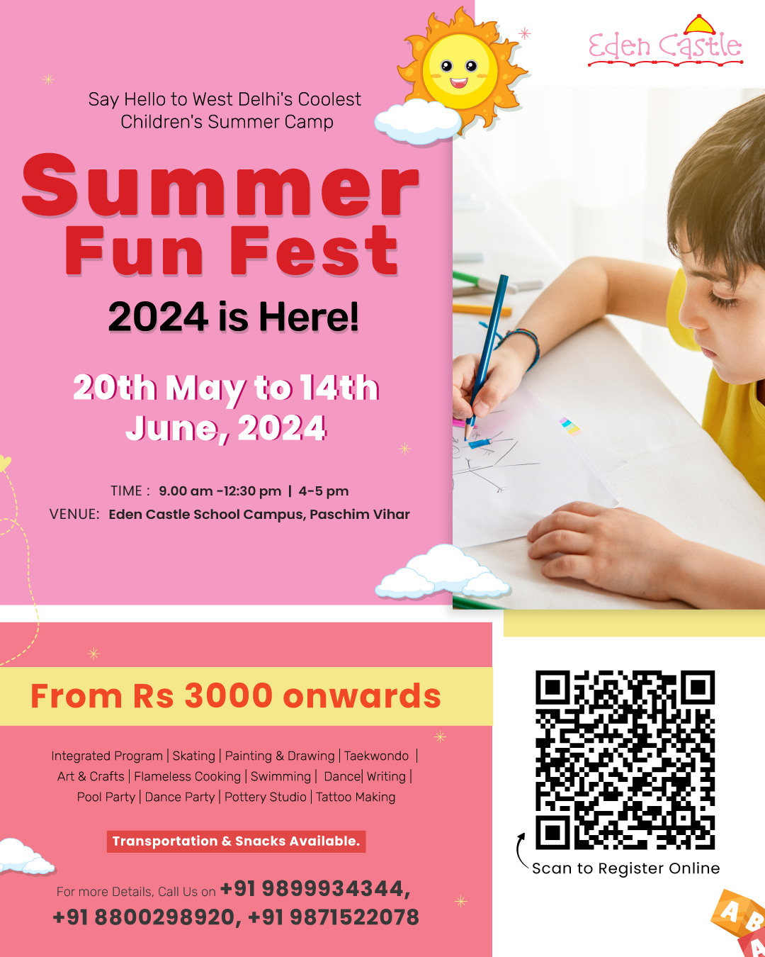 Summer Fun fest 2024 - Summer camp for children in Paschim Vihar