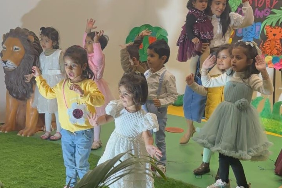 A Storytime Session with Grandparents at Eden Castle School