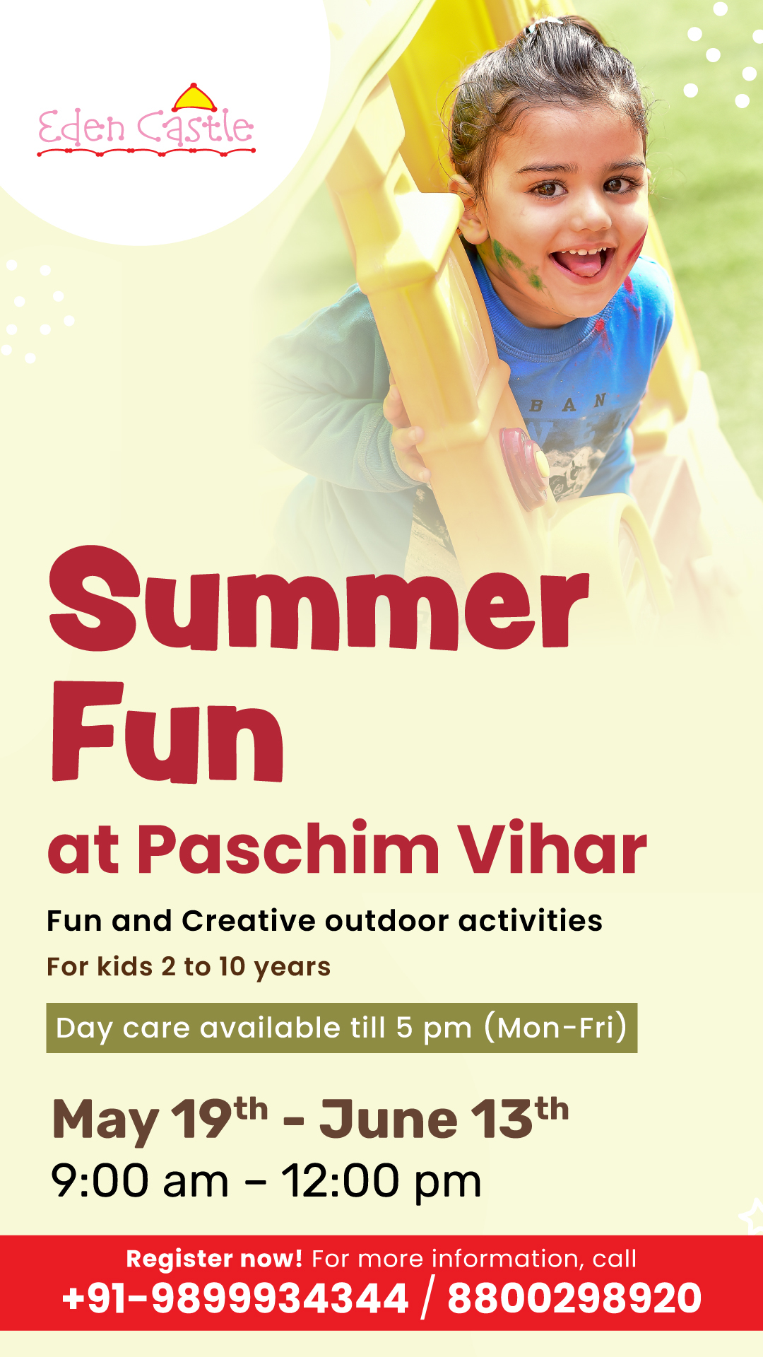 Unleash your child’s creativity at our Summer Camp in Paschim Vihar